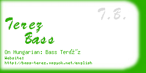 terez bass business card